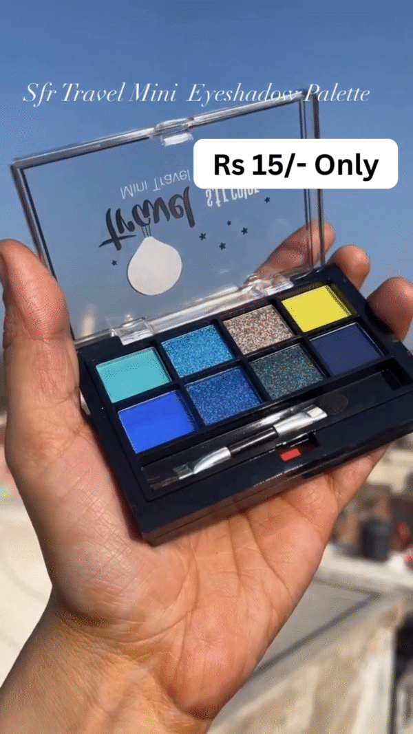 SFR Travel Mini Eyeshadow Palette – 9 Vibrant Shades in 4 Different Variants