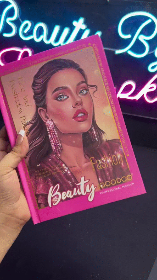 Complete Professional Makeup Palette Book – Featuring a Wide Range of Matte, Shimmer, and Glitter Eyeshadows, Perfect for Every Makeup Look