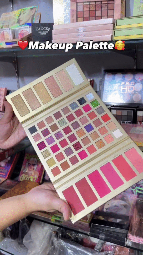 Makeup Palette – Multi-Color Eyeshadow, Blush, and Highlighter Set for Complete Face Makeup Looks - Image 2
