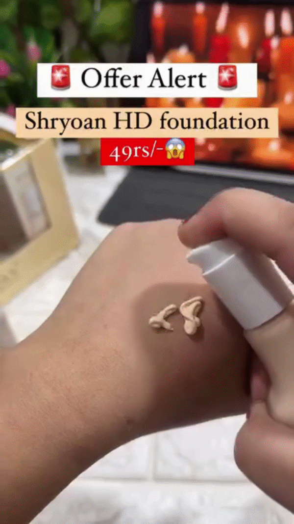 Shryoan HD Flawless Powder Foundation – Smooth Blend, Full Coverage, and Lightweight Feel - Image 2