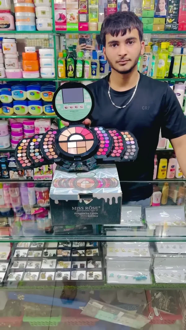 All in One Professional Makeup Kit Multi Layer Palette with Eyeshadows Blush Highlighter Contour and Lip Colors for Complete Makeup Look