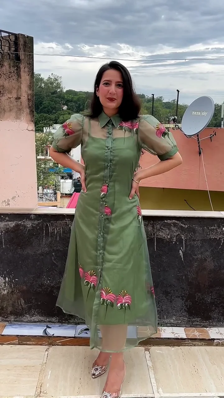 Elegant Green One Piece Dress for Women – Stylish, Comfortable & Perfect for Parties and Casual Outings - Image 2