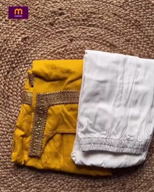 Yellow and White Sharara Set for Women – Festive, Stylish & Perfect for Weddings and Celebrations