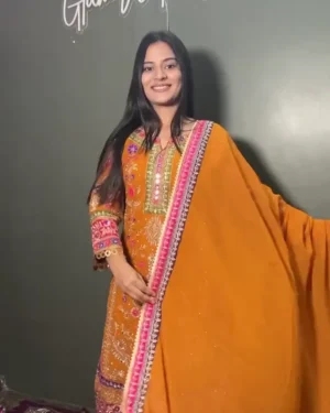 Yellow Pair: A Bright Blend of Festive Charm, Comfortable Fit, and Coordinated Ethnic Style