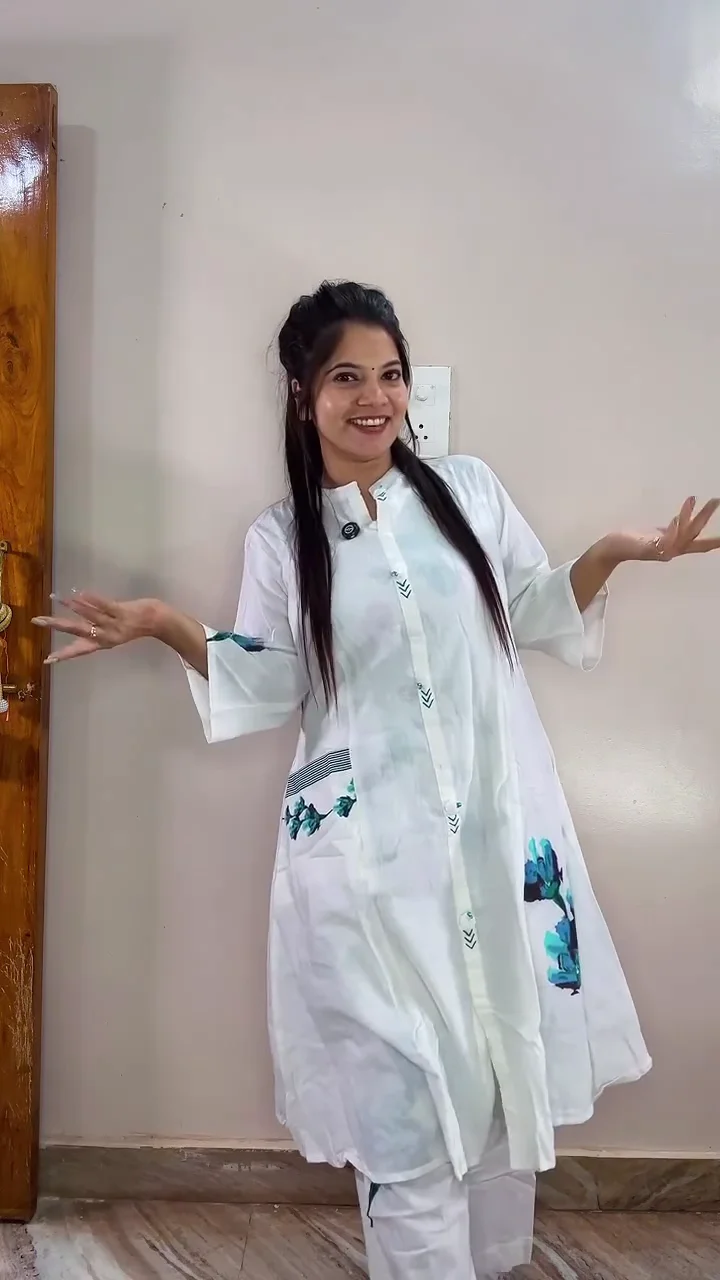 White Kurti for Women & Girls – Soft Fabric, Comfortable Fit & Perfect for Casual, Office, and Festive Wear - Image 2