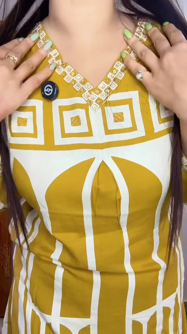 Yellow Kurti for Women & Girls – Soft Fabric, Comfortable Fit & Perfect for Casual, Festive, and Daily Wear - Image 2