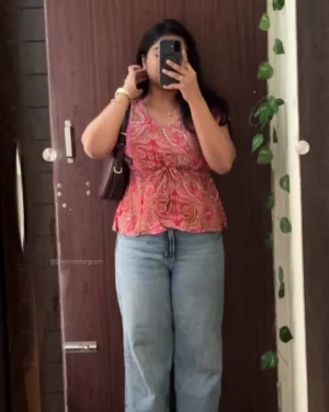 Stylish Red Top for Women – Casual & Party Wear, Comfortable Soft Fabric with Trendy Design, Perfect for Daily Outings, College, Office & Evening Events