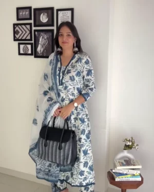 Cotton Kurti Pair for Women – Soft & Breathable Kurti with Matching Bottom – Perfect for Daily Wear, Office & Casual Occasions