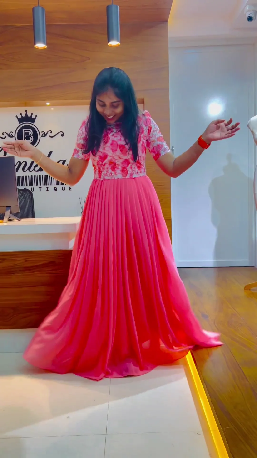 Sun-Drenched Three-Piece Salwar Suit with Intricate Cutwork Lace and Artistic Pintuck Detailing - Image 2